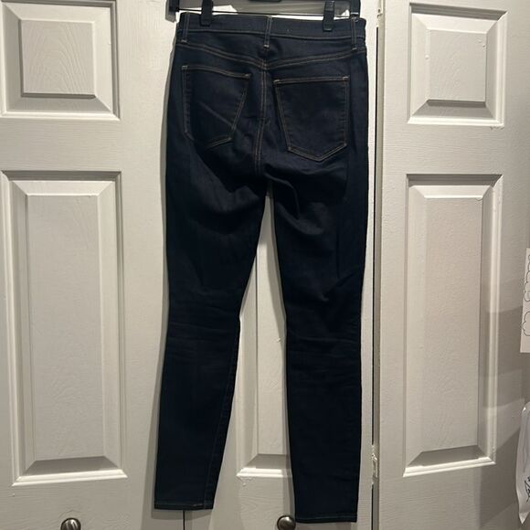 Gap 1969 Dark Blue True skinny Super High Rise Jeans, Size 26R - Picture 6 of 9